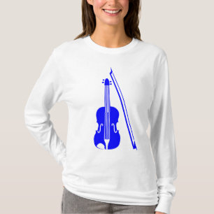 T-shirts Violino - Azul