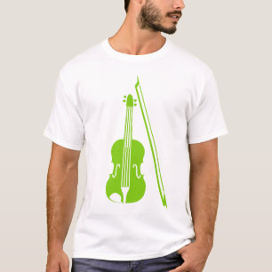 T-shirts Violino - Verde Martiano