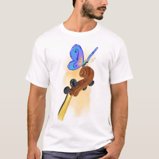 T-shirts Violoncelo da borboleta