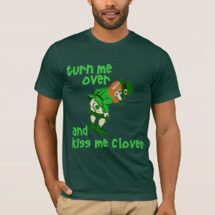 T-shirts Vire-me e beije-me trevo