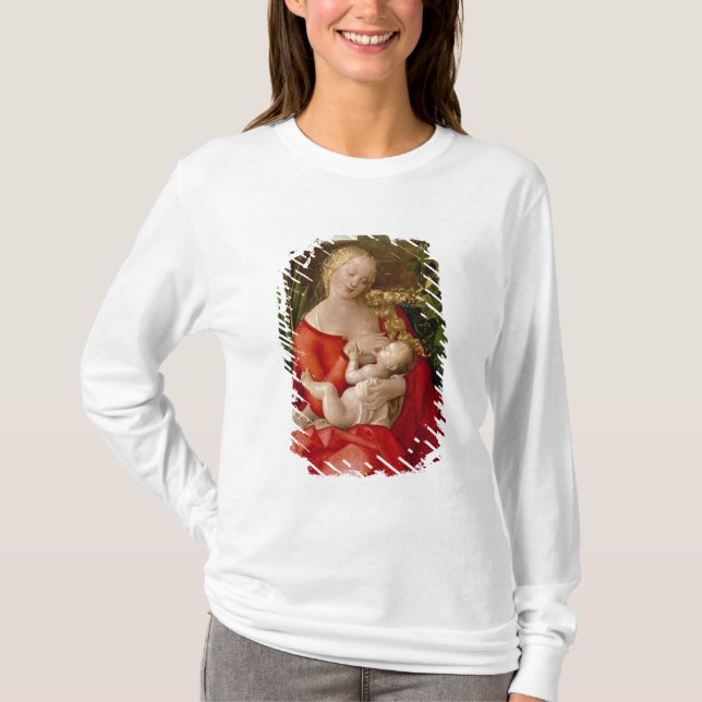 T-shirts Virgin e criança "Madonna com a íris", 1508 (Frente)