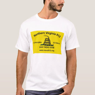 T-shirts Virgínia do norte 912 - bandeira de Gadsden