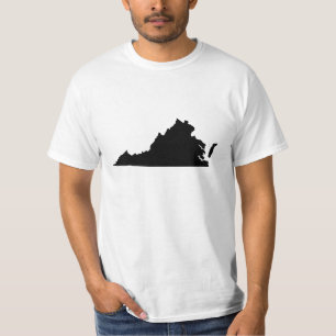 T-shirts Virgínia em Preto e Branco