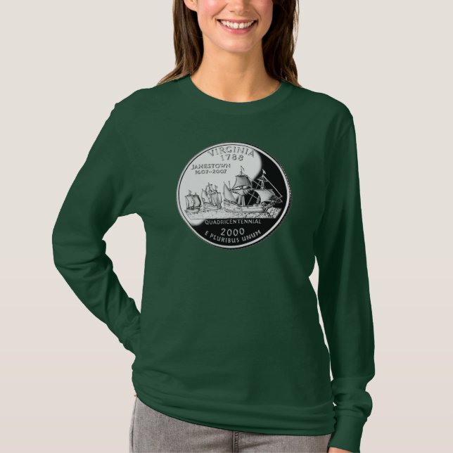 T-shirts Virgínia - obscuridade (Frente)
