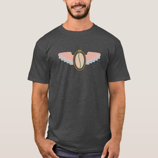 T-shirts Vírus Zombie do Monstro Voador do Salmão Wing (Frente)