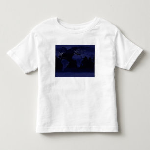 T-shirts Visão global das luzes da cidade da Terra