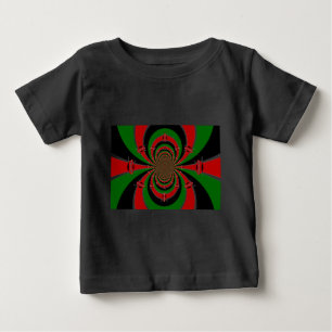 T-shirts Visão Vibrante do Quênia: Arte Espelhada de Bandei