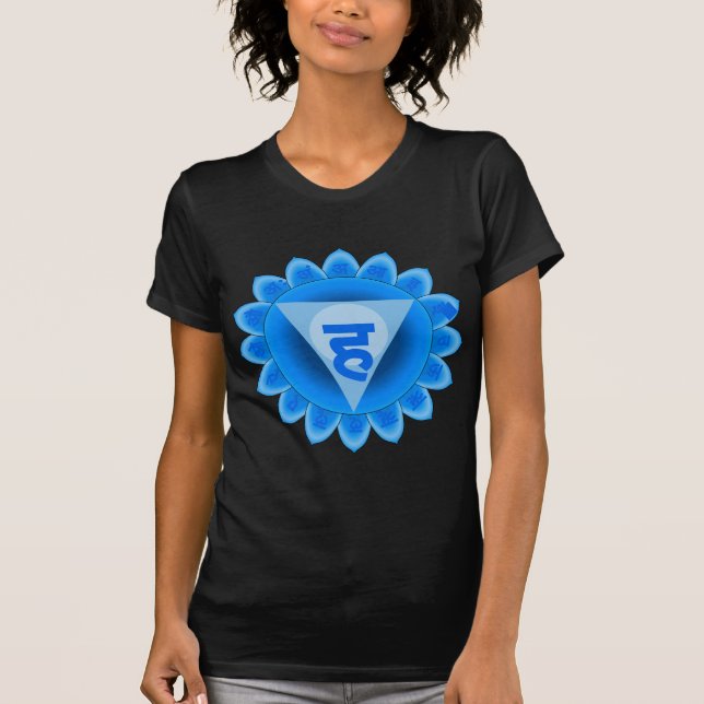T-shirts Vishuddha a garganta Chakra (Frente)