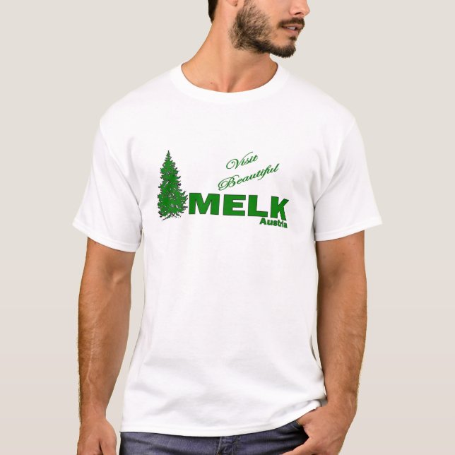 T-shirts Visita Melk bonito, Áustria (Frente)