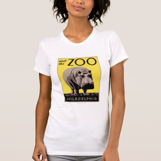 T-shirts Visite O Zoológico (Frente)