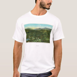 T-shirts Vista aérea da cidade com montanha de Hurrican