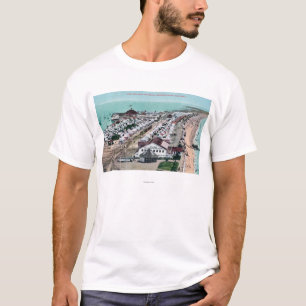T-shirts Vista aérea da cidade da barraca do del Coronado