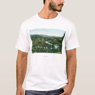 T-shirts Vista aérea da cidade no rio do St. Joe