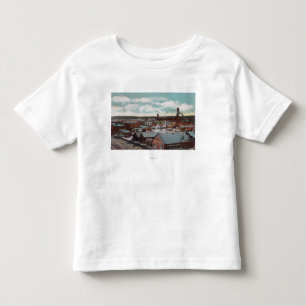 T-shirts Vista aérea da cidade, trem TracksNampa,