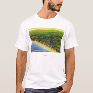 T-shirts Vista aérea de Long Beach na praia de York
