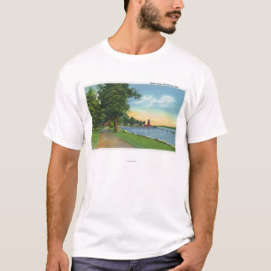 T-shirts Vista cénico ao longo do lago