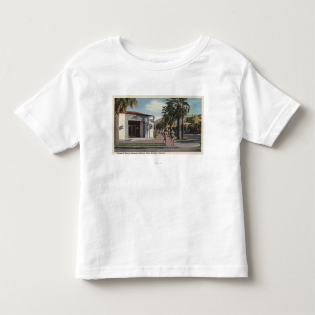 T-shirts Vista da biblioteca do memorial de Welwood Murray (Frente)