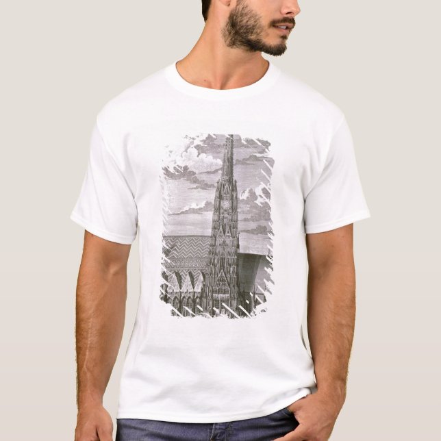 T-shirts Vista da catedral do St. Stephan (Frente)