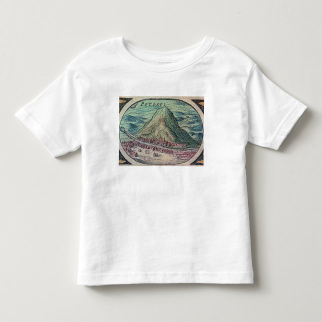 T-shirts Vista da cidade de Potosi, Bolívia, com seu famo (Frente)
