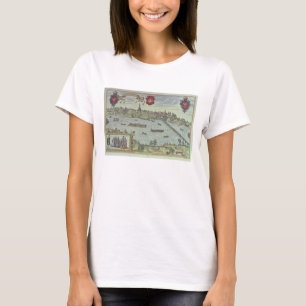 T-shirts Vista da cidade de Varsóvia ao lado do rio Vistul