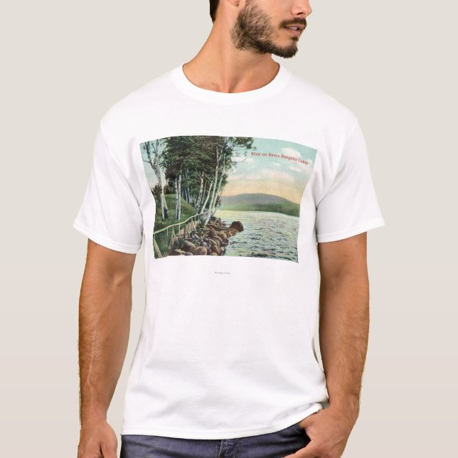 T-shirts Vista da costa do lago (Frente)