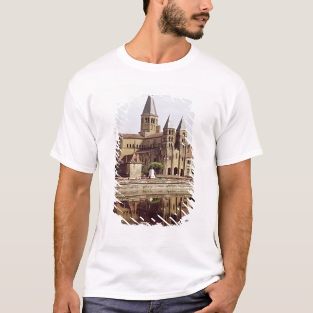 T-shirts Vista da igreja de Notre-Dame (Frente)