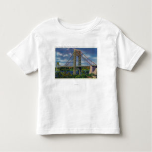 T-shirts Vista da ponte de George Washington