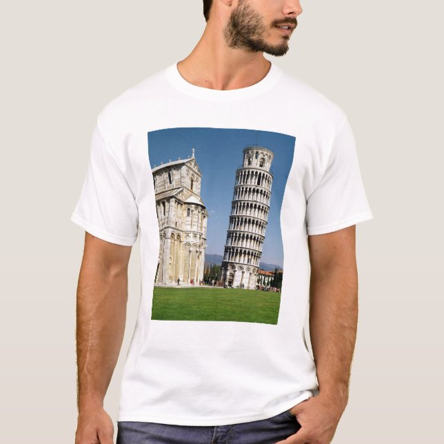 T-shirts Vista da torre inclinada (Frente)