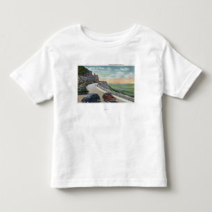 T-shirts Vista de carros velhos no memorial Hwy de