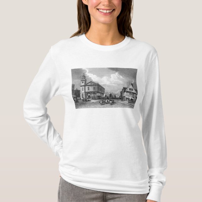 T-shirts Vista de Faversham, Kent, 1832 (Frente)