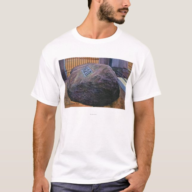 T-shirts Vista de Plymouth Rock real (Frente)