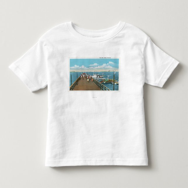T-shirts Vista do cais dos salgueiros de Salem (Frente)
