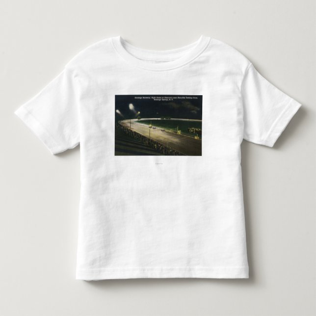 T-shirts Vista do canal adutor na noite (Frente)