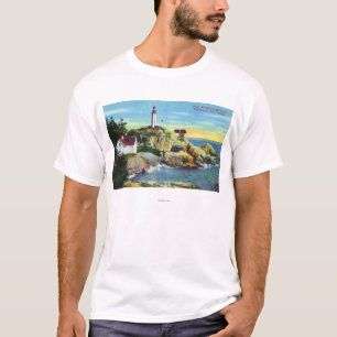 T-shirts Vista do farol 2 de Atkinson do ponto