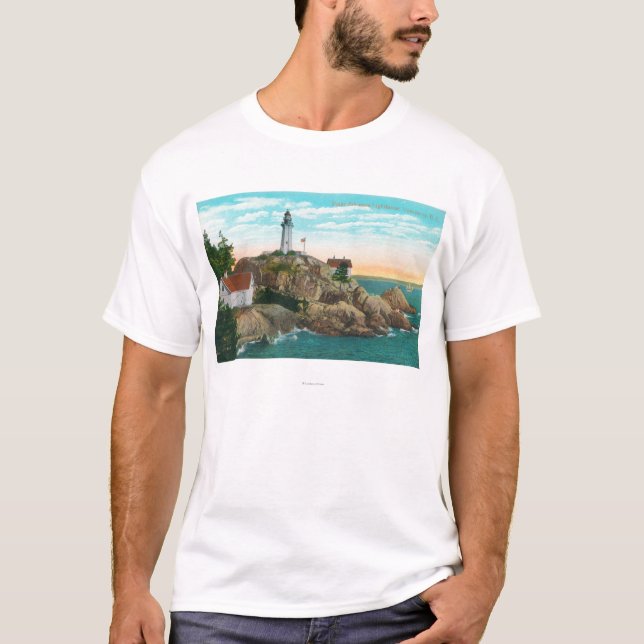 T-shirts Vista do farol de Atkinson do ponto (Frente)