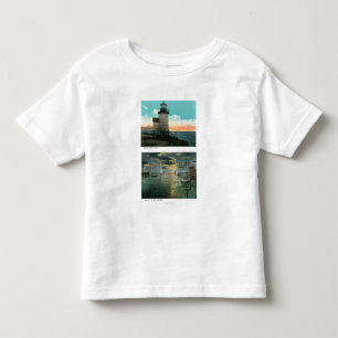 T-shirts Vista do farol do ponto de Brant