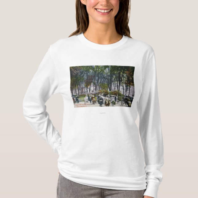 T-shirts Vista do parque crescente (Frente)