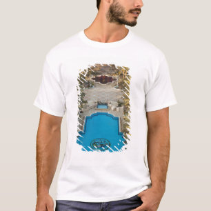 T-shirts Vista elevada da piscina do Hotel Herods Palace