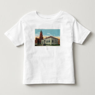 T-shirts Vista exterior da biblioteca e da câmara municipa