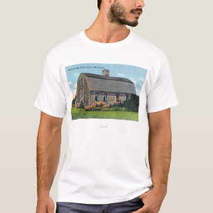 T-shirts Vista exterior da casa de Myles Standish
