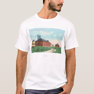 T-shirts Vista exterior da fábrica do açúcar