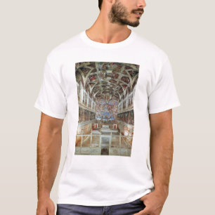 T-shirts Vista interior da capela de Sistine