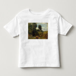T-shirts Vista no rio Sid, perto de Sidmouth, c.1852 (óleo
