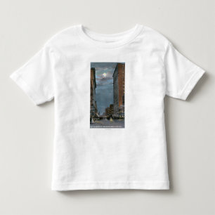 T-shirts Vista ocidental da avenida do beira-rio na noite