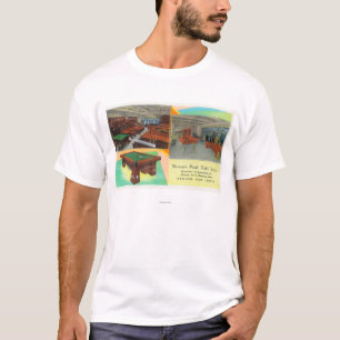 T-shirts Vistas interiores da mesa de bilhar de Newark