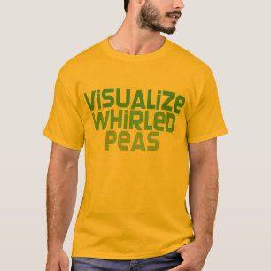 T-shirts Visualize ervilhas giradas
