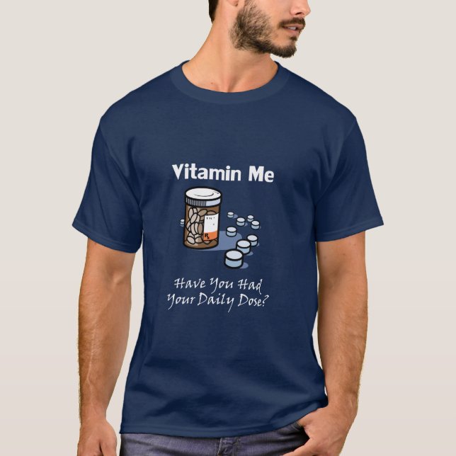 T-shirts Vitamina mim - você teve sua dose? (Frente)