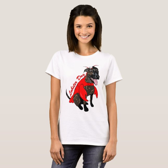 T-shirts Vitani o cão da lagosta (Frente Completa)