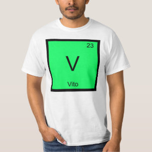 T-shirts Vito Nome Química Elemento Tabela Periódica