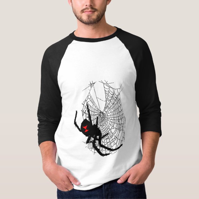 T-shirts viúva negra na Web de aranha (Frente)